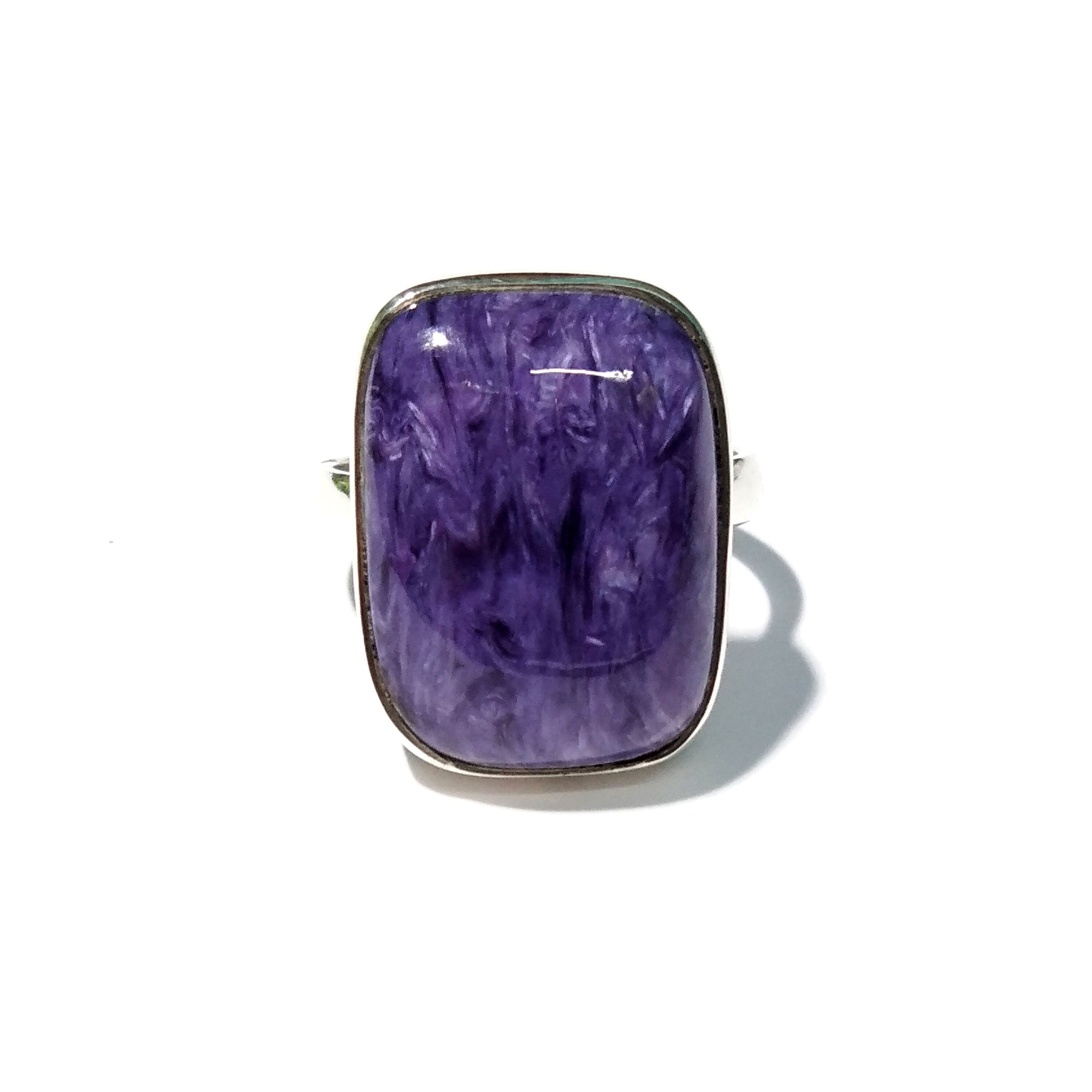 Natural Charoite Stone Rings, Amazing Top Color Purple Charoite Gemstone Ring, 925 Starling Silver Ring, Wedding Ring, Gift Birthday Rings